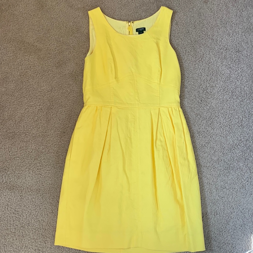 J crew yellow sundress